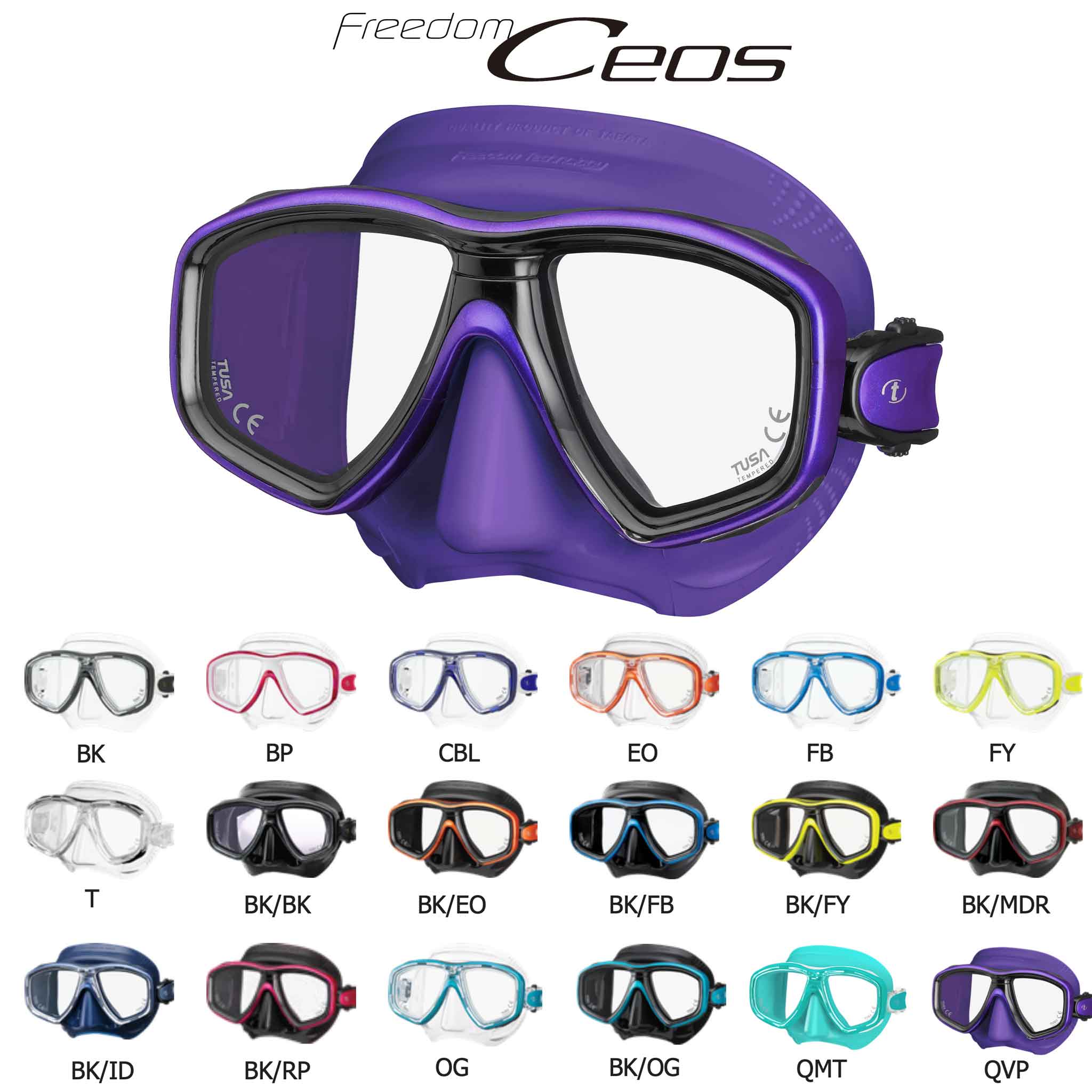 TUSA M-212 Freedom Ceos Mask | Fits Everyone | Dive Gear Australia