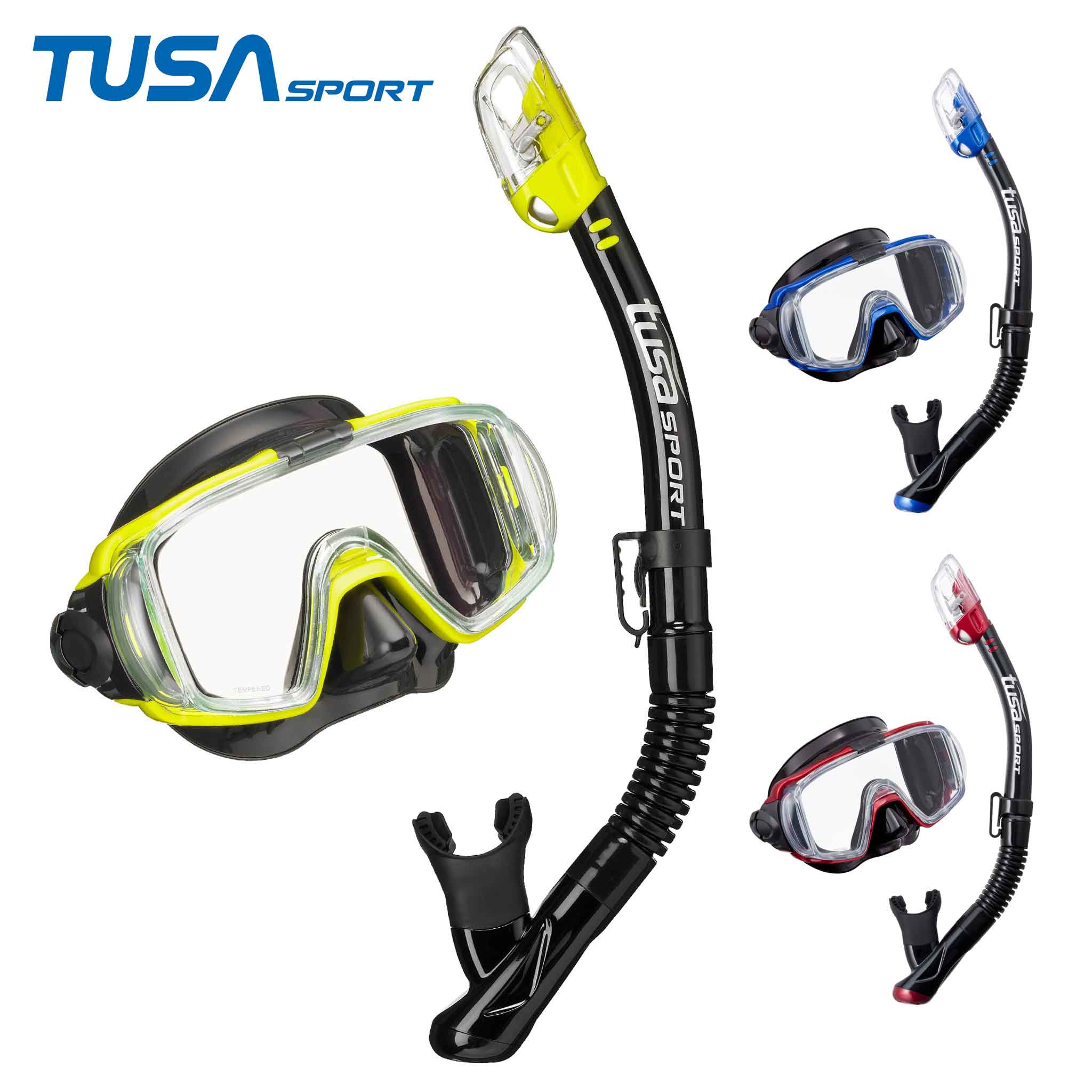 Tusa Visio Tri-Ex Adult Black Series Mask / Snorkel