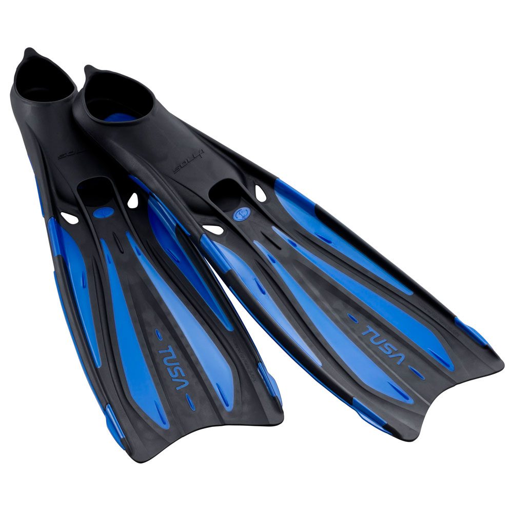 Blue Small TUSA Sport Full Foot Snorkeling Fins 