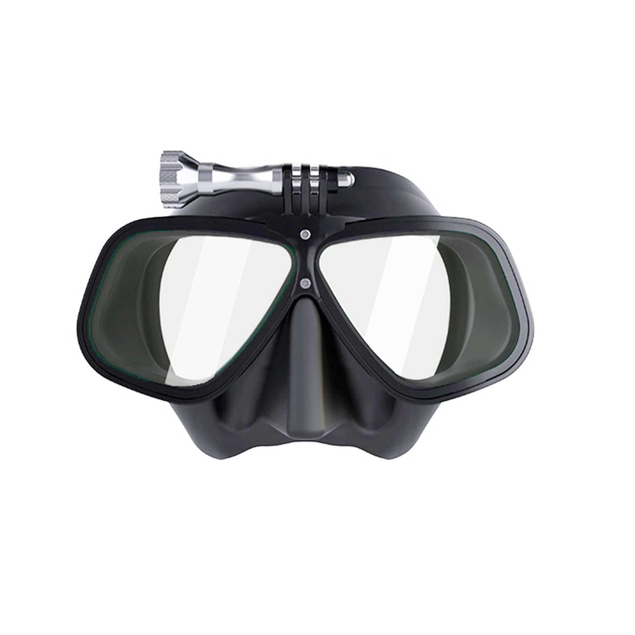 Yoghurt smække pedal Black Tip Dive Mask With GoPro Mount - Alloy Frame | Dive Gear Australia
