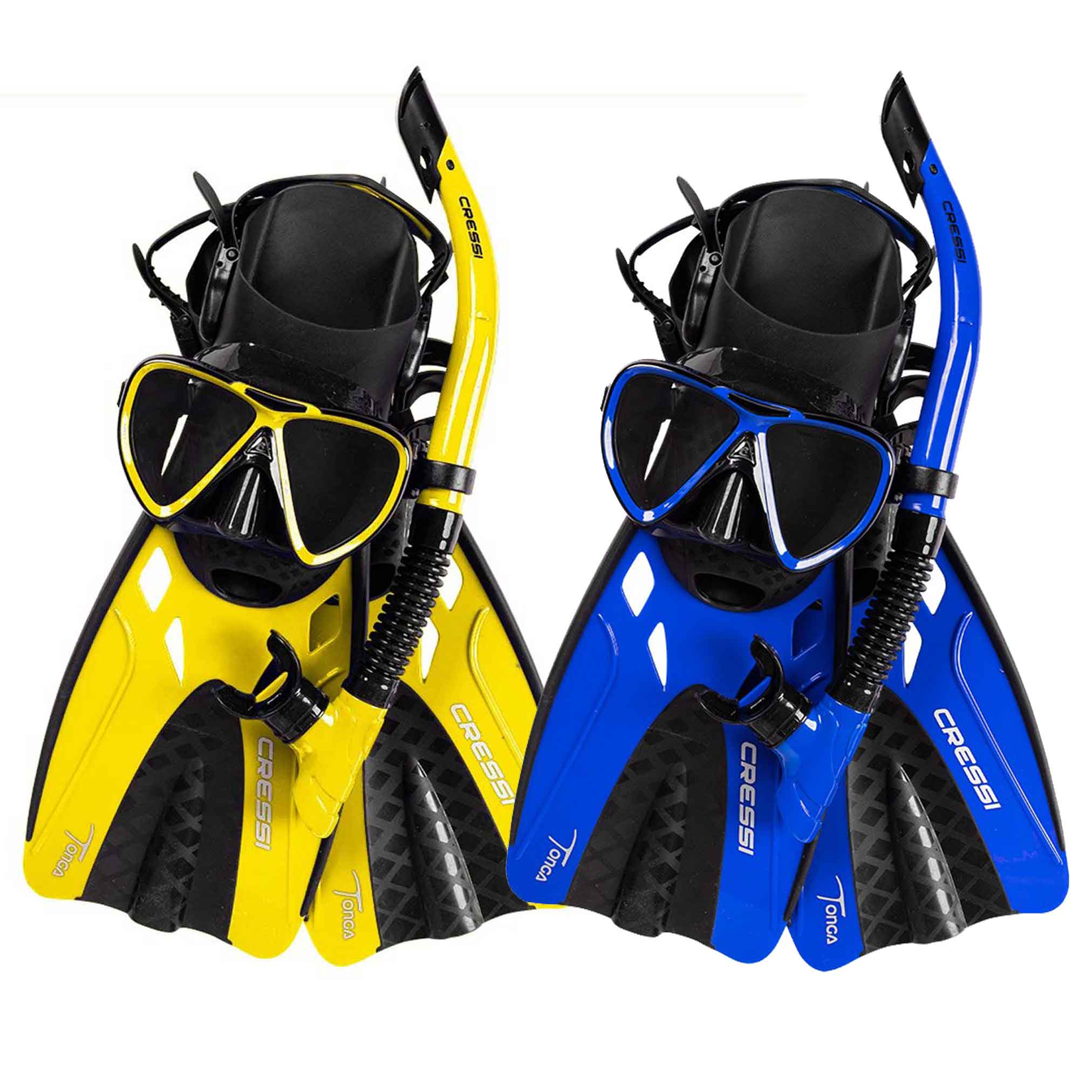 Cressi Tonga Mask Snorkel Fin Sets Cressi Tonga Mask Snorkel Fin Sets