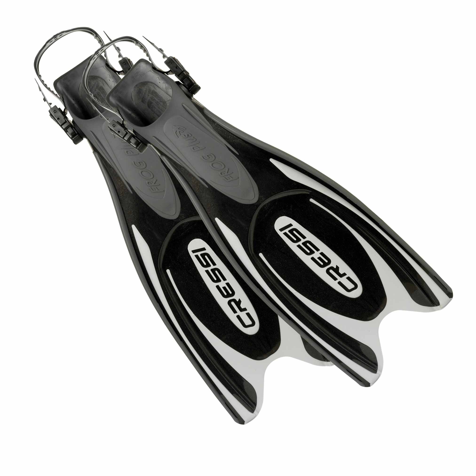 Cressi Frog Plus Fins Black/Silver Dive Gear Australia