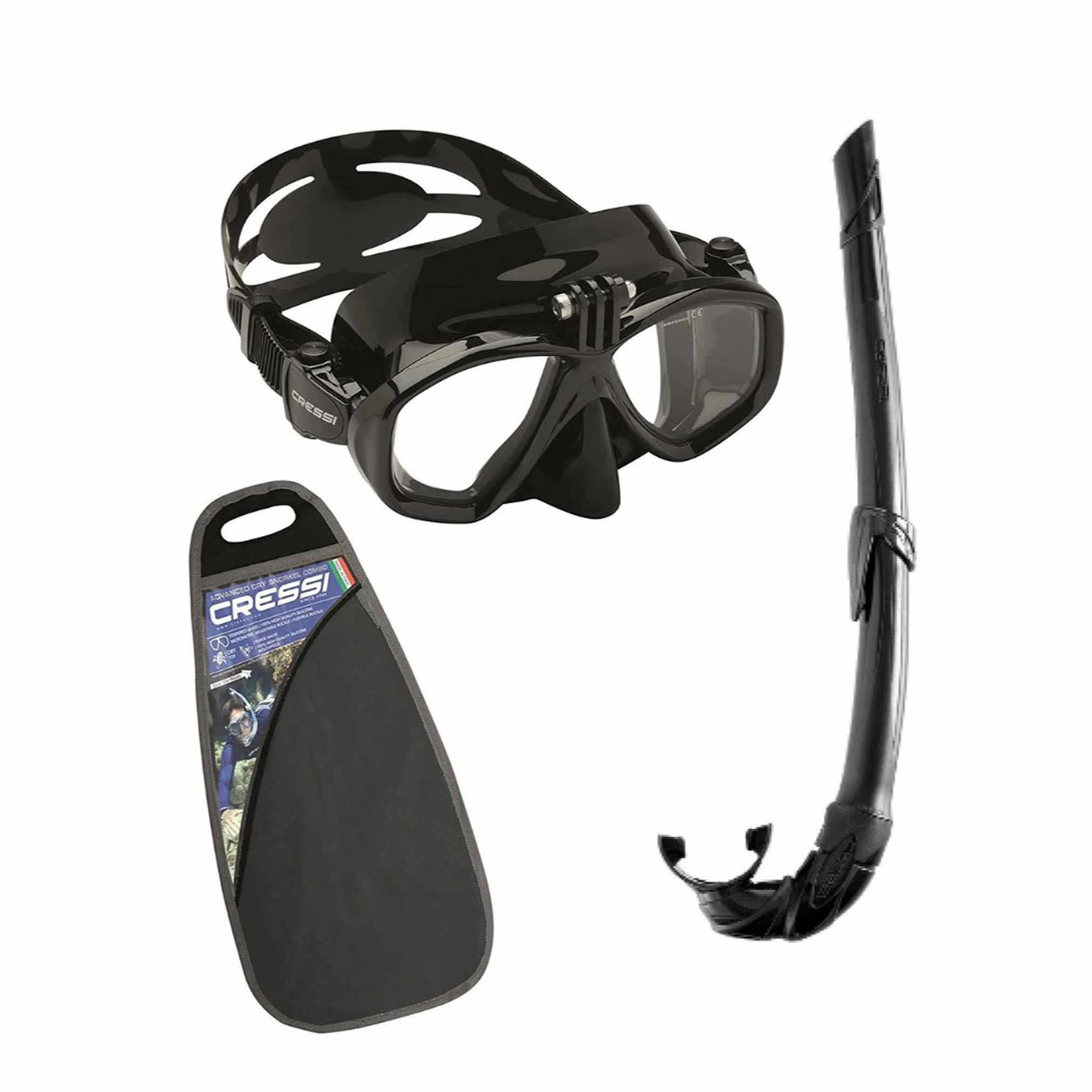 Cressi ACTION Scuba Diving Mask With Go Pro Camera Mount – HYDRONE