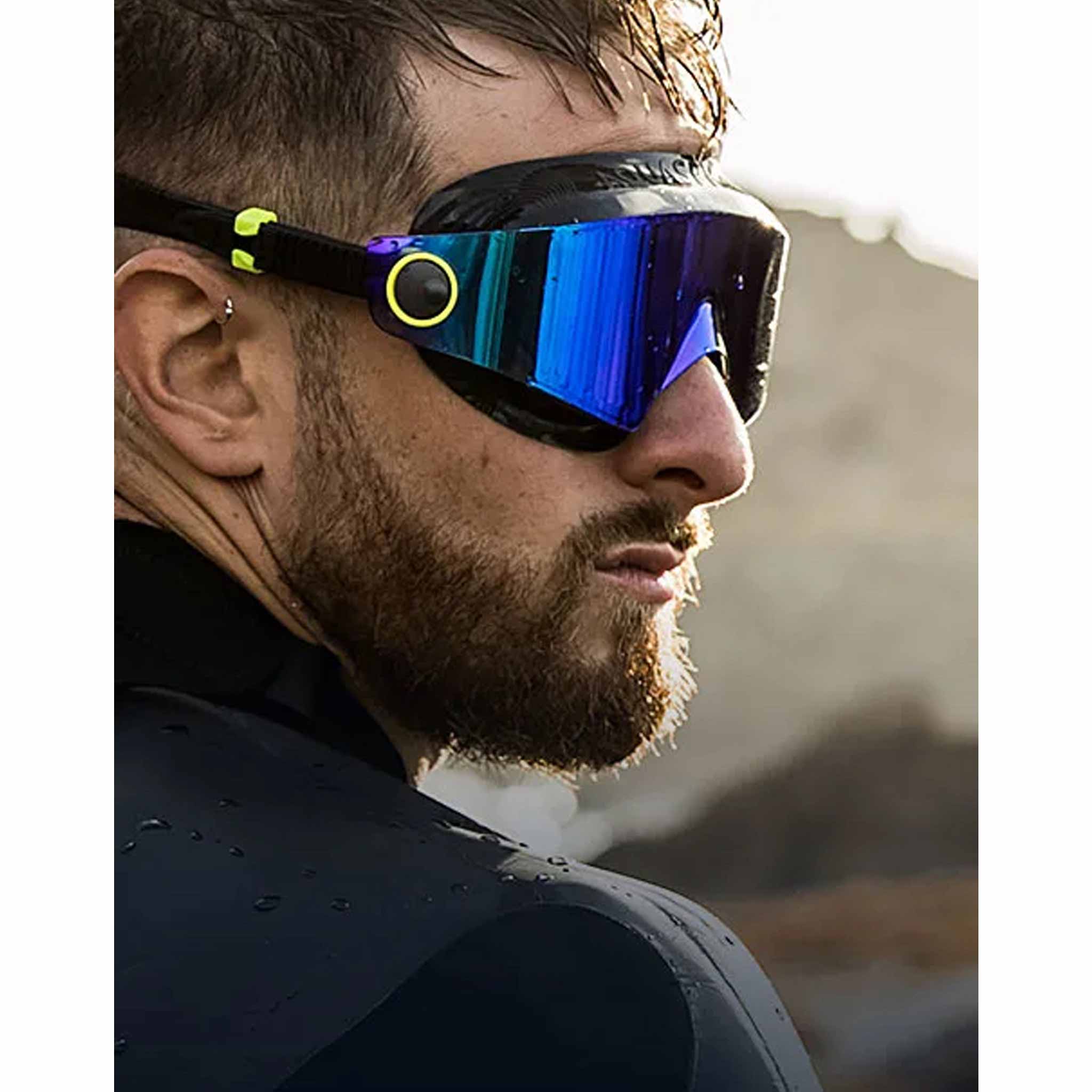 AQUASPHERE DEFY.Ulta チタンミラー Aquasphere Defy Ultra - Mirrored Swim Mask