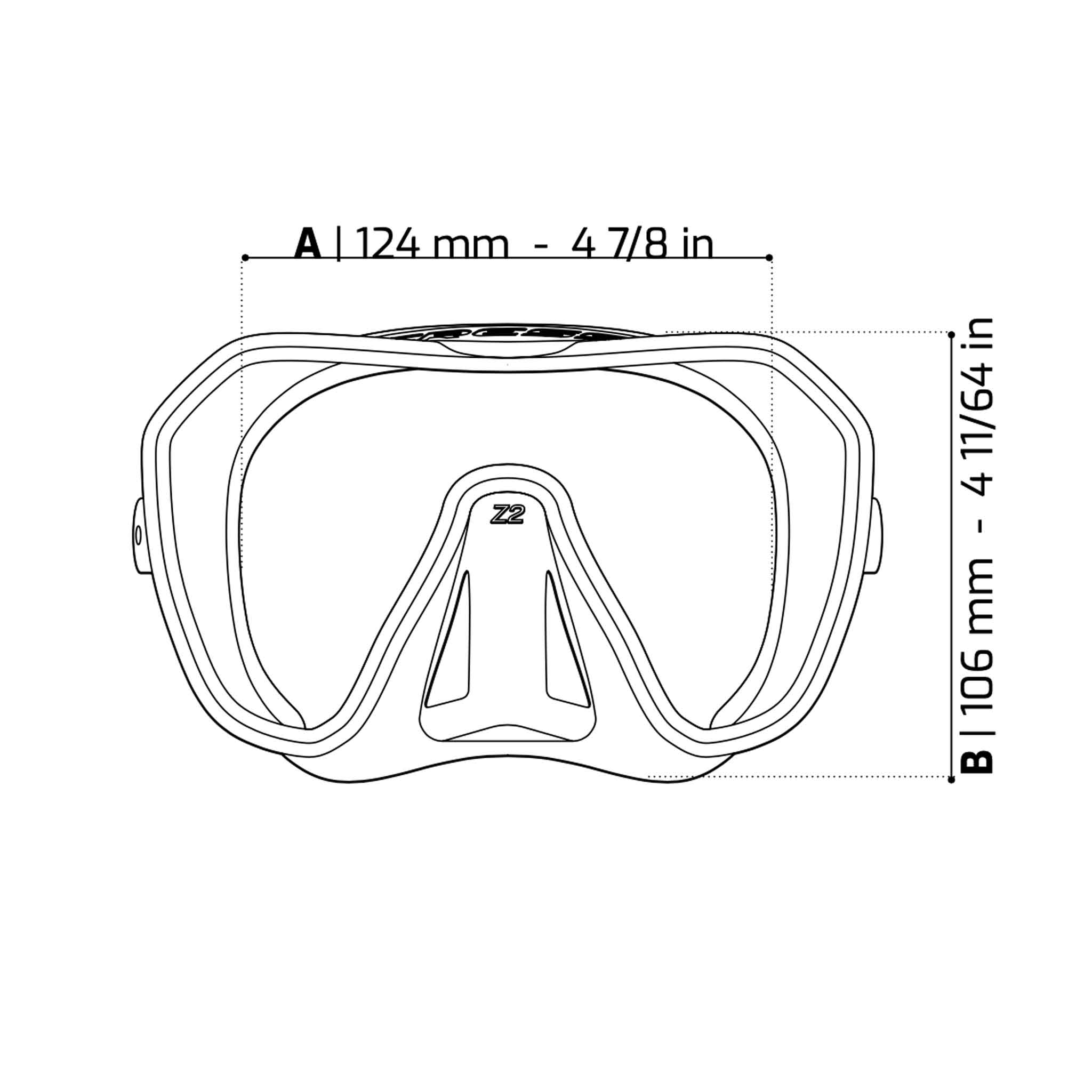 Cressi Z2 Dive Mask: State-of-the-Art Frameless Structure | Dive Gear ...